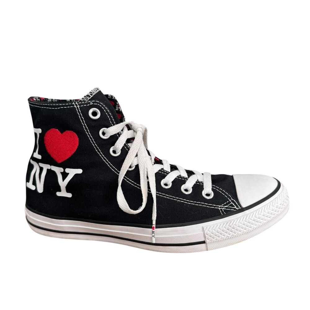 Converse Chuck Taylor All Star Shoes Mens 8.5/ Womens 10.5 I Heart NY Sneakers